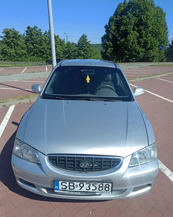 Hyundai Accent cena 2300 przebieg: 145000, rok produkcji 2002 z Libiąż małe 191